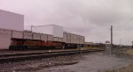 BNSF coal train DPUs